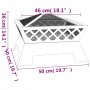Brasero con atizador acero XXL 50 cm | Foro24.es | Tu tienda online para hogar, jardín y más Foro24.es