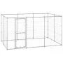 Outdoor galvanized steel dog kennel 7.26 m² by vidaXL, Dog kennels and fences - Ref: Foro24-3082308, Price: 348,73 €, Discoun...