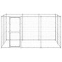 Perrera de exterior de acero galvanizado 7,26 m² de vidaXL, Casetas y cercados para perros - Ref: Foro24-3082308, Precio: 348...