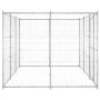 Outdoor galvanized steel dog kennel 7.26 m² by vidaXL, Dog kennels and fences - Ref: Foro24-3082308, Price: 348,73 €, Discoun...