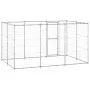 Outdoor galvanized steel dog kennel 7.26 m² by vidaXL, Dog kennels and fences - Ref: Foro24-3082308, Price: 348,73 €, Discoun...