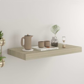 Estante flotante de pared MDF color roble 50x23x3,8 cm de , Estantes y estanterías - Ref: Foro24-323871, Precio: 26,02 €, Des...