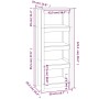 Estantería madera maciza de pino 50 x 35 x 125,5 cm von , Bücherregale und Regale - Ref: Foro24-821709, Preis: 98,83 €, Rabat...