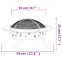 Brasero con atizador acero XXL 70 cm von , Kamine - Ref: Foro24-360064, Preis: 126,31 €, Rabatt: %