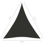 Toldo de vela triangular tela Oxford gris antracita 5x7x7 m von , Sonnenschirme - Ref: Foro24-135127, Preis: 51,92 €, Rabatt: %