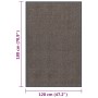 Felpudo de nudo marrón oscuro 120x180 cm von , Fußmatten - Ref: Foro24-326942, Preis: 70,07 €, Rabatt: -5%%