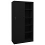Armario de oficina con puerta corredera acero negro 90x40x180cm von , Schließfächer und Lagerschränke - Ref: Foro24-335960, P...