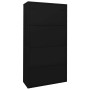 Armario de oficina con puerta corredera acero negro 90x40x180cm von , Schließfächer und Lagerschränke - Ref: Foro24-335960, P...