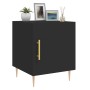 Mesita de noche madera de ingeniería negro 40x40x50 cm by , Nightstands - Ref: Foro24-827534, Price: 40,52 €, Discount: %