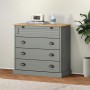 Cómoda VIGO madera maciza pino gris 80x40x76 cm by , Drawers - Ref: Foro24-353162, Price: 166,13 €, Discount: %