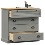 Cómoda VIGO madera maciza pino gris 80x40x76 cm by , Drawers - Ref: Foro24-353162, Price: 166,13 €, Discount: %