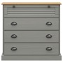 Cómoda VIGO madera maciza pino gris 80x40x76 cm by , Drawers - Ref: Foro24-353162, Price: 166,13 €, Discount: %