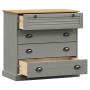 Cómoda VIGO madera maciza pino gris 80x40x76 cm by , Drawers - Ref: Foro24-353162, Price: 166,13 €, Discount: %