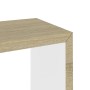 Estantes cubo de pared 3 unidades blanco y roble Sonoma by , Shelves and shelves - Ref: Foro24-326720, Price: 32,22 €, Discou...