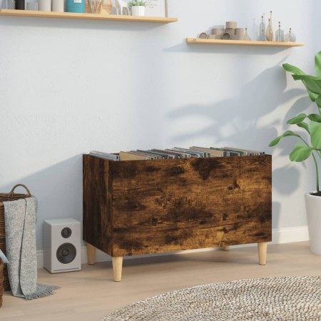 Mueble discos madera contrachapada roble ahumado 74,5x38x48 cm by , CD and DVD storage - Ref: Foro24-831962, Price: 44,70 €, ...