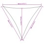Toldo de vela triangular tela Oxford verde oscuro 4x4x4 m by , Umbrellas - Ref: Foro24-135506, Price: 30,32 €, Discount: %