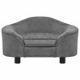 Sofá para perros felpa gris 67x47x36 cm by , Beds for dogs - Ref: Foro24-171084, Price: 106,33 €, Discount: %