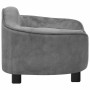 Sofá para perros felpa gris 67x47x36 cm by , Beds for dogs - Ref: Foro24-171084, Price: 106,33 €, Discount: %