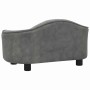 Sofá para perros felpa gris 67x47x36 cm by , Beds for dogs - Ref: Foro24-171084, Price: 106,33 €, Discount: %