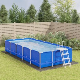 Tapiz de suelo piscina geotextil poliéster gris claro 750x370cm by , Pool covers - Ref: Foro24-94236, Price: 55,32 €, Discoun...