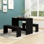 Badmöbel Set 3 Stück schwarzes Holzwerkstoff von vidaXL, Möbelsets für Küchen und Esszimmer - Ref: Foro24-809477, Preis: 97,7...