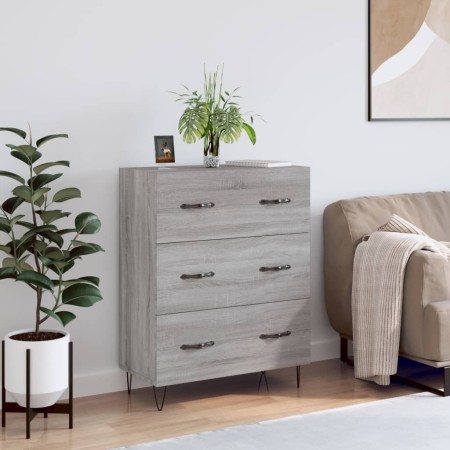 Aparador de madera de ingeniería gris Sonoma 69,5x34x90 cm by , Sideboards - Ref: Foro24-827850, Price: 70,03 €, Discount: %