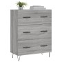 Aparador de madera de ingeniería gris Sonoma 69,5x34x90 cm by , Sideboards - Ref: Foro24-827850, Price: 70,03 €, Discount: %
