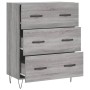 Aparador de madera de ingeniería gris Sonoma 69,5x34x90 cm by , Sideboards - Ref: Foro24-827850, Price: 70,03 €, Discount: %