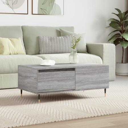 Mesa de centro madera contrachapada gris Sonoma 90x50x36,5 cm by , Coffee table - Ref: Foro24-830802, Price: 52,48 €, Discoun...