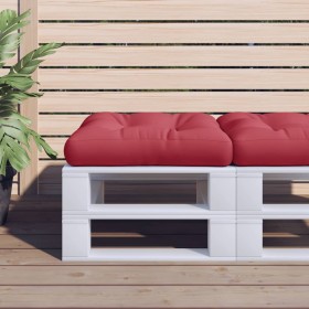 Cojín para muebles de palets tela rojo tinto 60x60x12 cm by , Cushions for chairs and sofas - Ref: Foro24-40973, Price: 18,69...