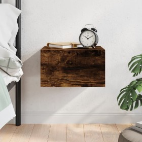Mesita de noche de pared color roble ahumado 35x35x20 cm by , Lockers and storage cabinets - Ref: Foro24-829862, Price: 28,65...