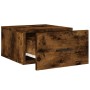 Mesita de noche de pared color roble ahumado 35x35x20 cm by , Lockers and storage cabinets - Ref: Foro24-829862, Price: 28,65...
