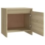 Mesita de noche madera ingeniería roble Sonoma 45x34,5x44,5 cm de , Mesitas de noche - Ref: Foro24-809869, Precio: 37,09 €, D...