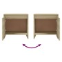 Mesita de noche madera ingeniería roble Sonoma 45x34,5x44,5 cm de , Mesitas de noche - Ref: Foro24-809869, Precio: 37,09 €, D...