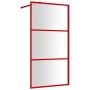 Mampara puerta de ducha vidrio transparente ESG rojo 115x195 cm | Foro24.es | Tu tienda online para hogar, jardín y más Foro24.es