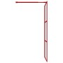 Mampara puerta de ducha vidrio transparente ESG rojo 115x195 cm | Foro24.es | Tu tienda online para hogar, jardín y más Foro24.es