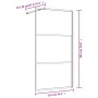 Mampara puerta de ducha vidrio transparente ESG rojo 115x195 cm | Foro24.es | Tu tienda online para hogar, jardín y más Foro24.es