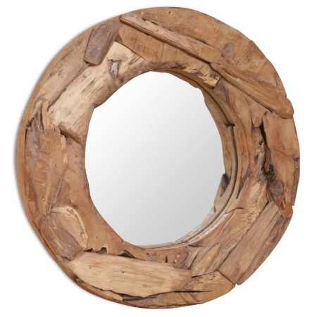 Espejo decorativo redondo teca 60 cm von , Spiegel - Ref: Foro24-244560, Preis: 135,51 €, Rabatt: -5%%