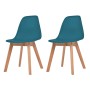 Sillas de comedor 2 unidades plástico turquesa by , dining chairs - Ref: Foro24-244780, Price: 115,81 €, Discount: %