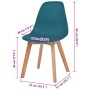 Sillas de comedor 2 unidades plástico turquesa by , dining chairs - Ref: Foro24-244780, Price: 115,81 €, Discount: %