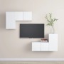 Set de muebles de salón TV 4 piezas madera de ingeniería blanco von , TV-Möbel - Ref: Foro24-3078688, Preis: 142,50 €, Rabatt: %