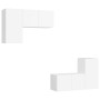 Set de muebles de salón TV 4 piezas madera de ingeniería blanco von , TV-Möbel - Ref: Foro24-3078688, Preis: 142,50 €, Rabatt: %