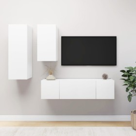 Set de muebles de salón TV 4 piezas madera de ingeniería blanco von , TV-Möbel - Ref: Foro24-3078731, Preis: 152,08 €, Rabatt: %
