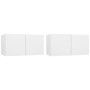 Muebles colgantes de TV 2 unidades blanco 60x30x30 cm von , TV-Möbel - Ref: Foro24-804509, Preis: 76,15 €, Rabatt: %