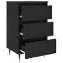 Mesitas de noche 2 uds madera de ingeniería negro 40x35x69 cm | Foro24.es | Tu tienda online para hogar, jardín y más Foro24.es
