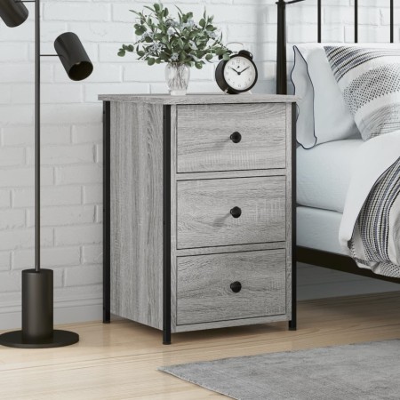 Mesita de noche madera de ingeniería gris Sonoma 40x36x60 cm | Foro24.es | Tu tienda online para hogar, jardín y más Foro24.es