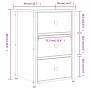 Mesita de noche madera de ingeniería gris Sonoma 40x36x60 cm | Foro24.es | Tu tienda online para hogar, jardín y más Foro24.es