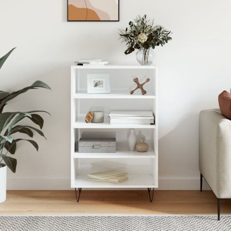 Aparador alto madera de ingeniería blanco brillante 57x35x90 cm | Foro24.es | Tu tienda online para hogar, jardín y más Foro24.es