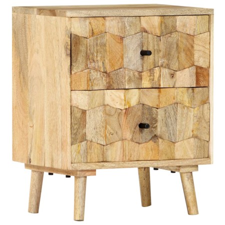 Mesita de noche de madera maciza de mango 40x30x50 cm | Foro24.es | Tu tienda online para hogar, jardín y más Foro24.es
