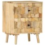 Mesita de noche de madera maciza de mango 40x30x50 cm | Foro24.es | Tu tienda online para hogar, jardín y más Foro24.es